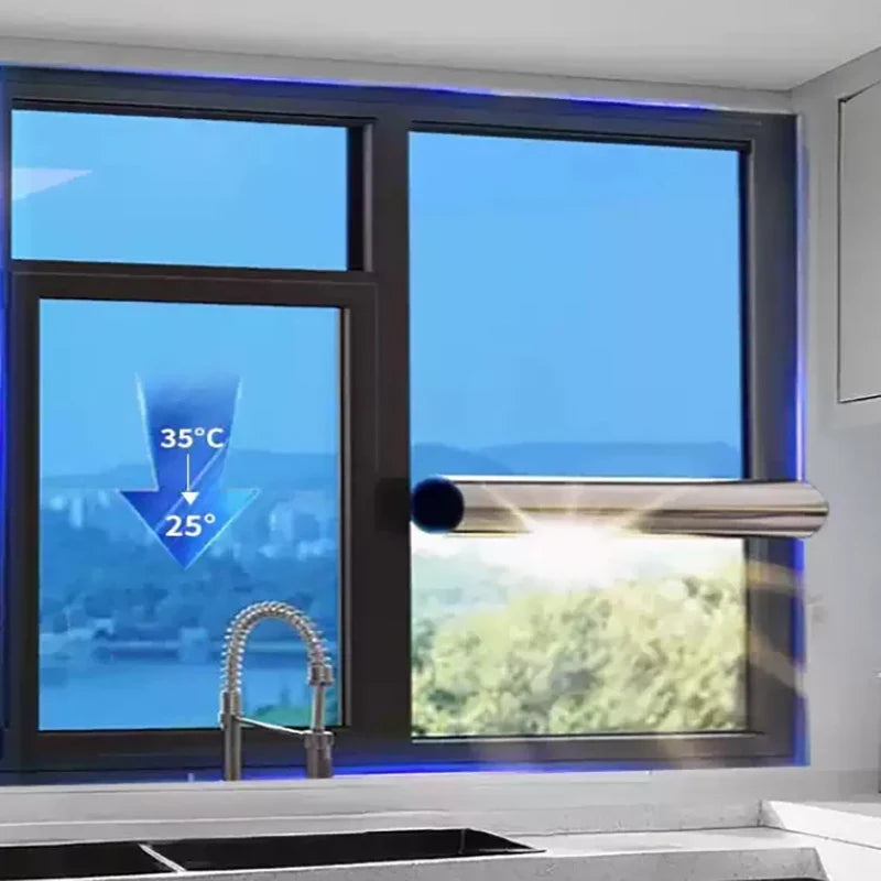 One-Way Privacy Window Film – Heat Insulating & UV Blocking Window Privacy Film Qme