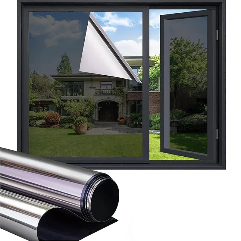 Double-Sided Privacy Window Film – UV Block & Sun Shade Privacy Window Film Qme