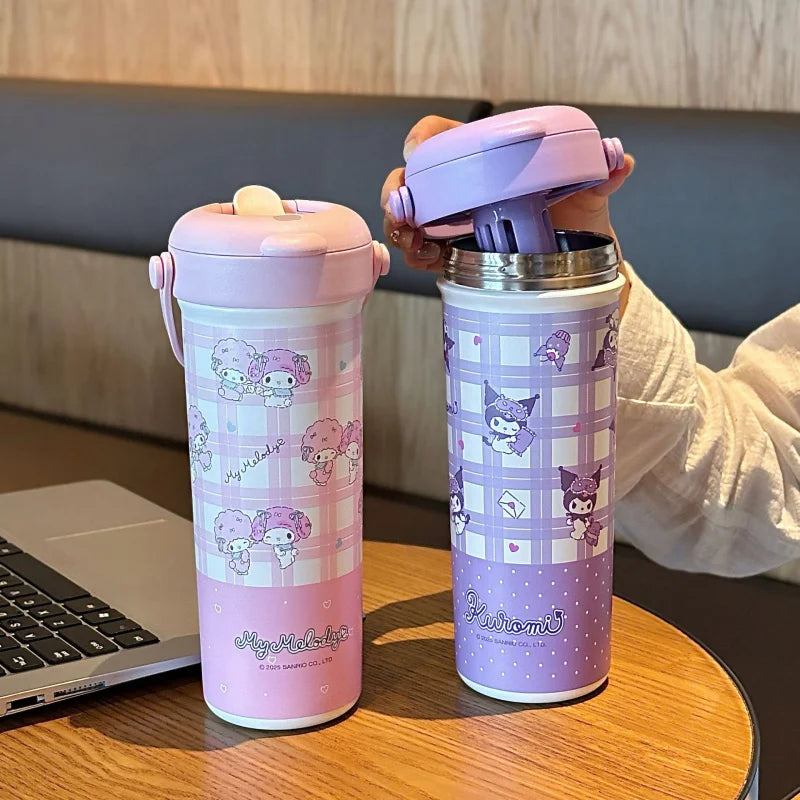 Kuromi Large Capacity Insulated Straw Cup – 9 Colors Insulated Straw Cup Qme