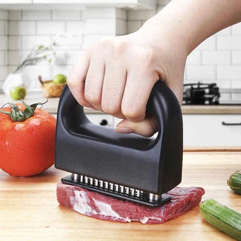 48-Pin Stainless Steel Meat Tenderizer – Steak & BBQ Tool Meat Tenderizer Tool Qme