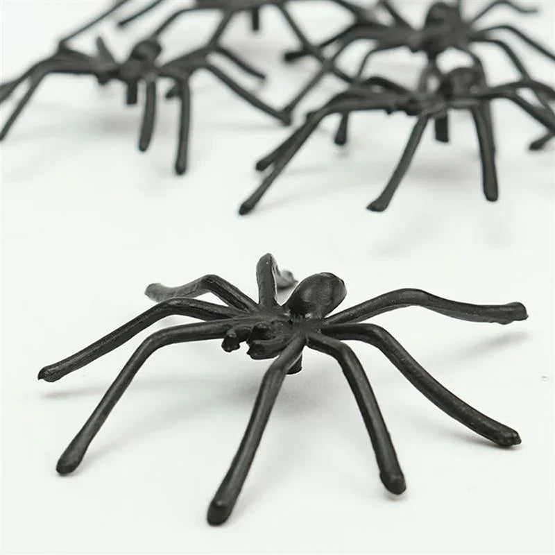 Glow-in-the-Dark Fake Spiders Halloween Prank Toy 10 Pack Halloween Prank Toy Qme A 10Pcs