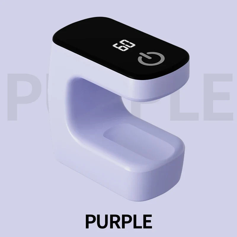 Qme Mini USB Rechargeable UV LED Nail Lamp – Timed Gel Dryer UV LED Nail Lamp Qme PURPLE