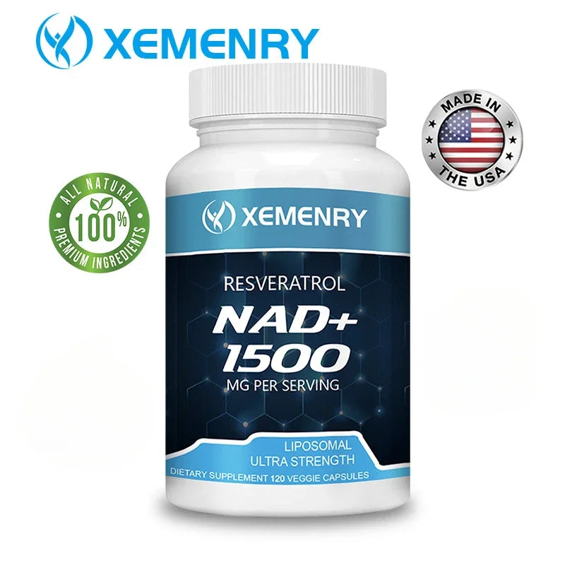 NAD+ Supplement with Resveratrol – 1500mg Cellular Vitality NAD+ Supplement Qst