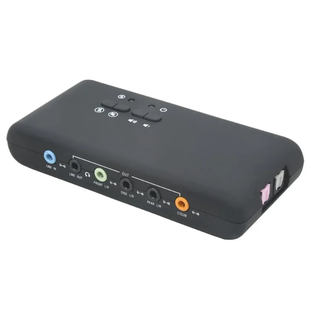 USB 7.1 External Sound Card CMI6206 Chipset & SPDIF Output External Sound Card Qme