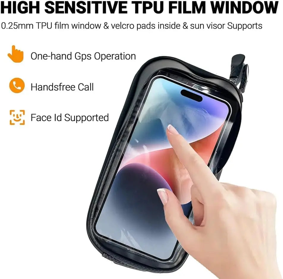 Waterproof Bike Frame Bag & Bicycle Phone Mount Holder Bike Frame Bag Qme