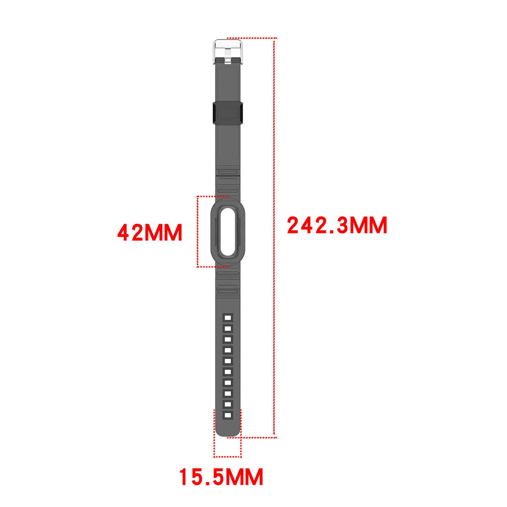 TPU Transparent Adjustable Band for Google Fitbit | 6 Colors Fitness Watch Band Qme