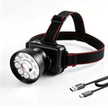 BORUiT UV LED Headlamp | Motion Sensor, Type-C Rechargeable Rechargeable Headlamp Qst Black