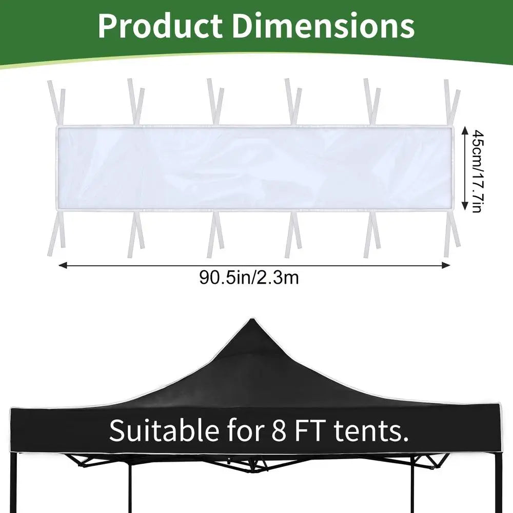 Clear Detachable Gutter Canopy Awning Extender Guard for Shed Awning Extender Guard Qme White