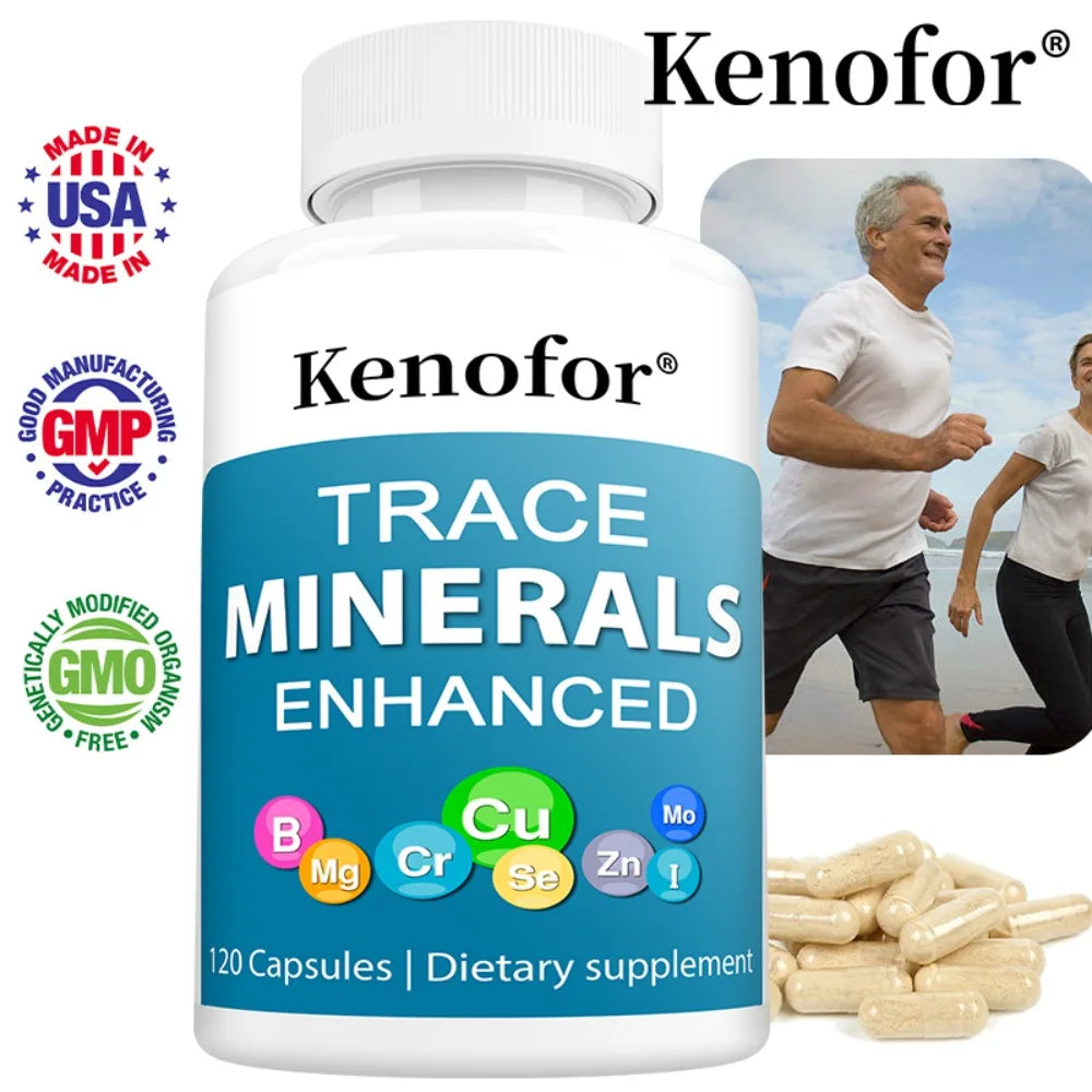 Kenofor Trace Minerals Complex – Zinc Copper Iodine Capsules Mineral Supplement Qst