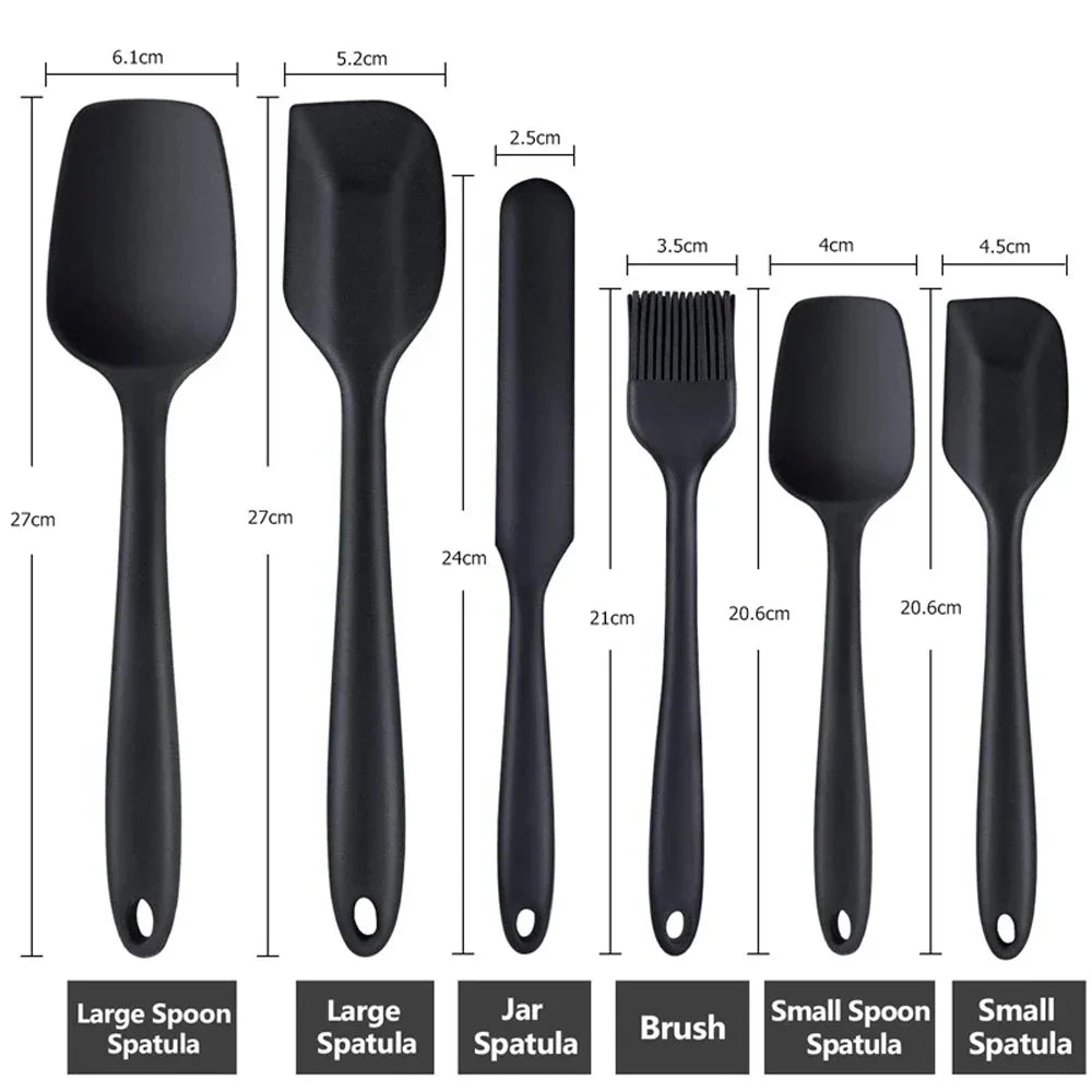 Silicone Spatula Set – Food Grade, Non-Stick & Heat Resistant Silicone Spatula Set Qme