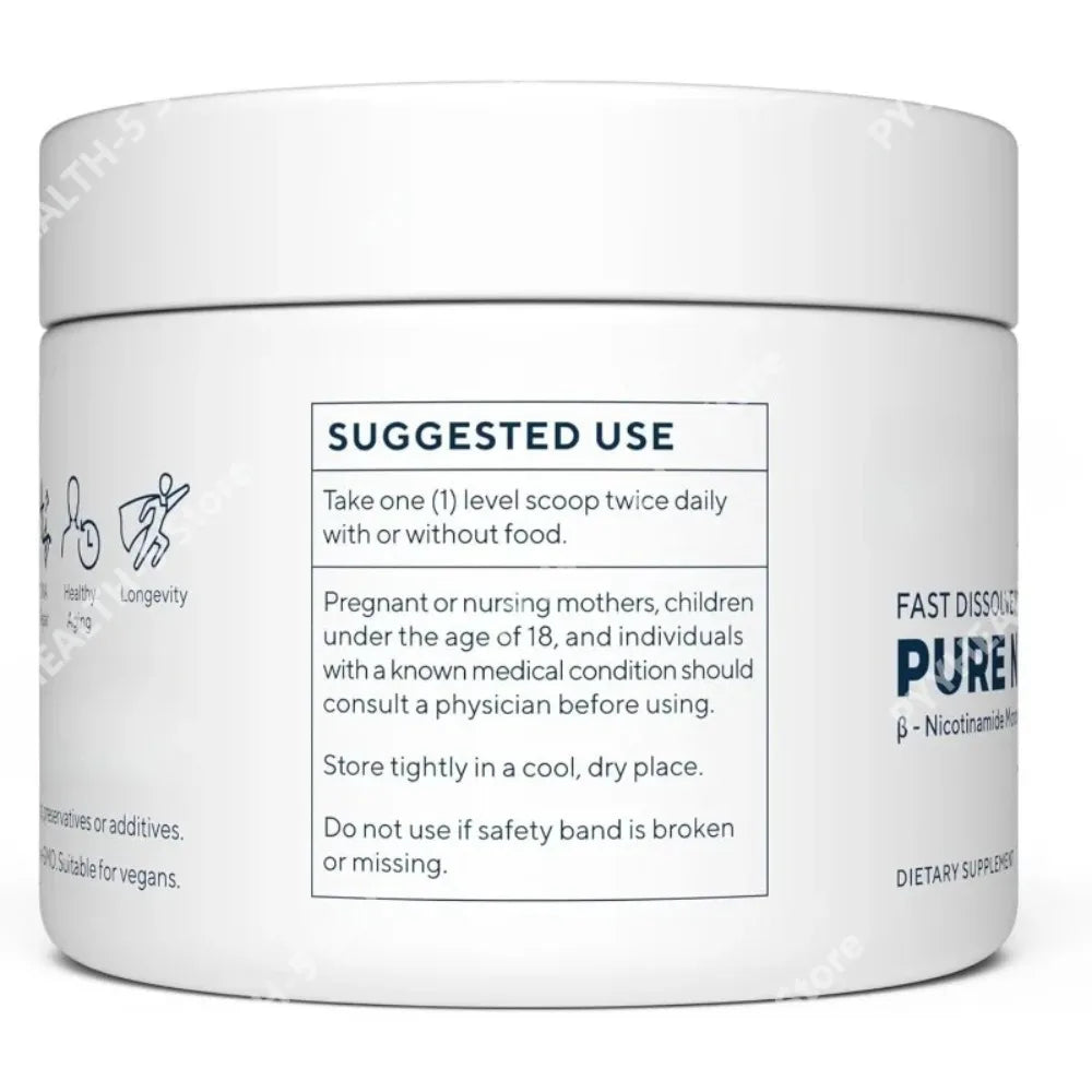 NMN Powder 100g – Fast Dissolve, USA Made, 3rd-Party Tested Dietary Supplement Qst