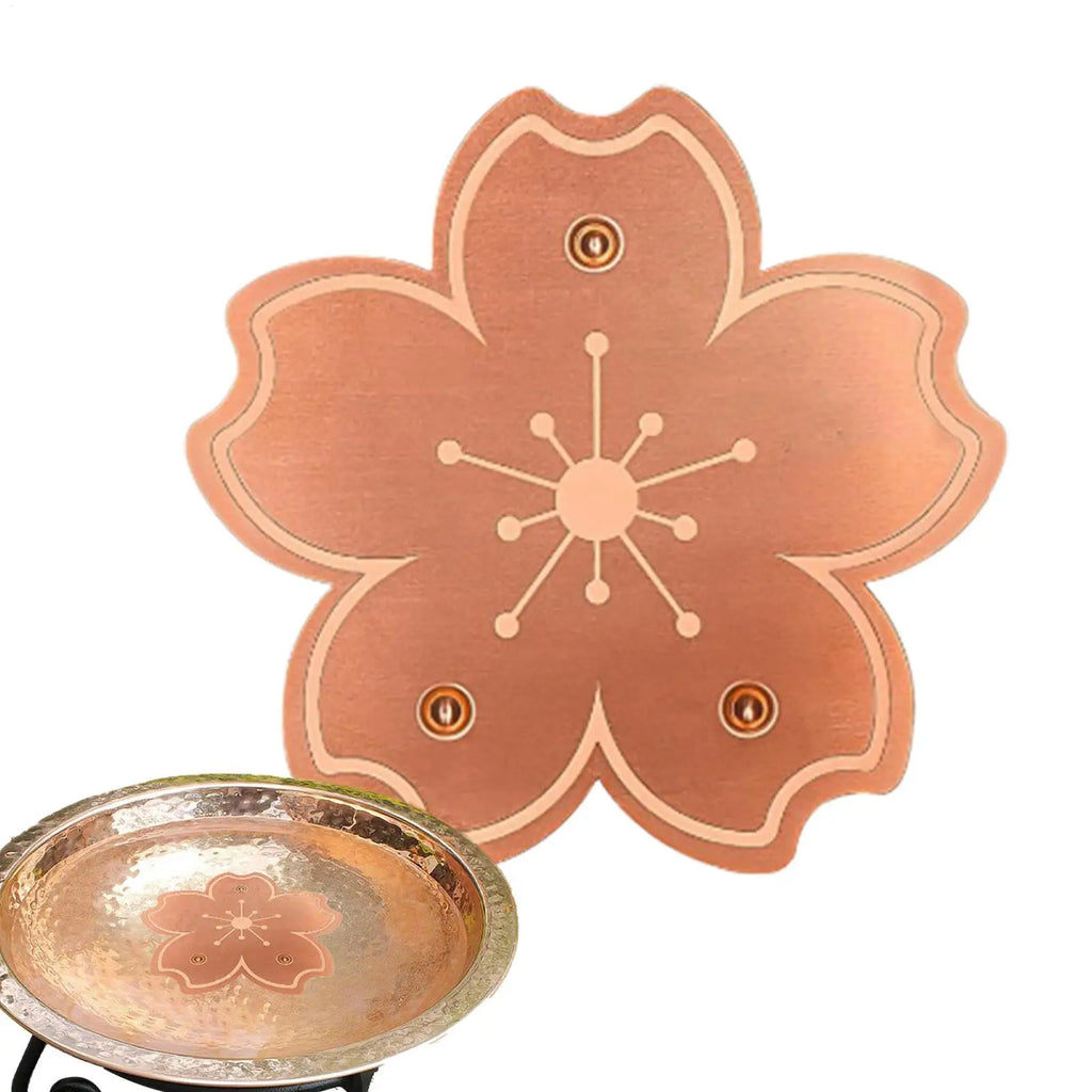 Copper Bird Bath Purifier Disk – Natural Water Cleaner Plate Bird Bath Accessory Qme
