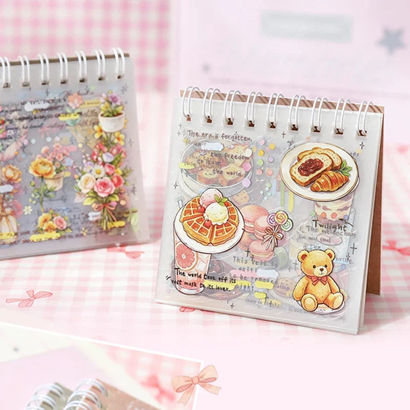 Vintage Pre-Cut Food & Floral Sticker Book – Junk Journal Decorative Sticker Book Qme