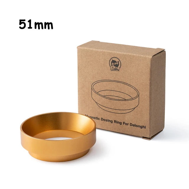 RECAFIMIL 51mm Espresso Tamper – DeLonghi Portafilter Fit Espresso Tamper Qst 51mmDosingRing-Gold
