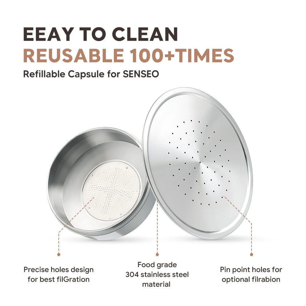 Reusable Stainless Steel Coffee Pods for Senseo HD7801 | Refillable Refillable Coffee Pods Qst