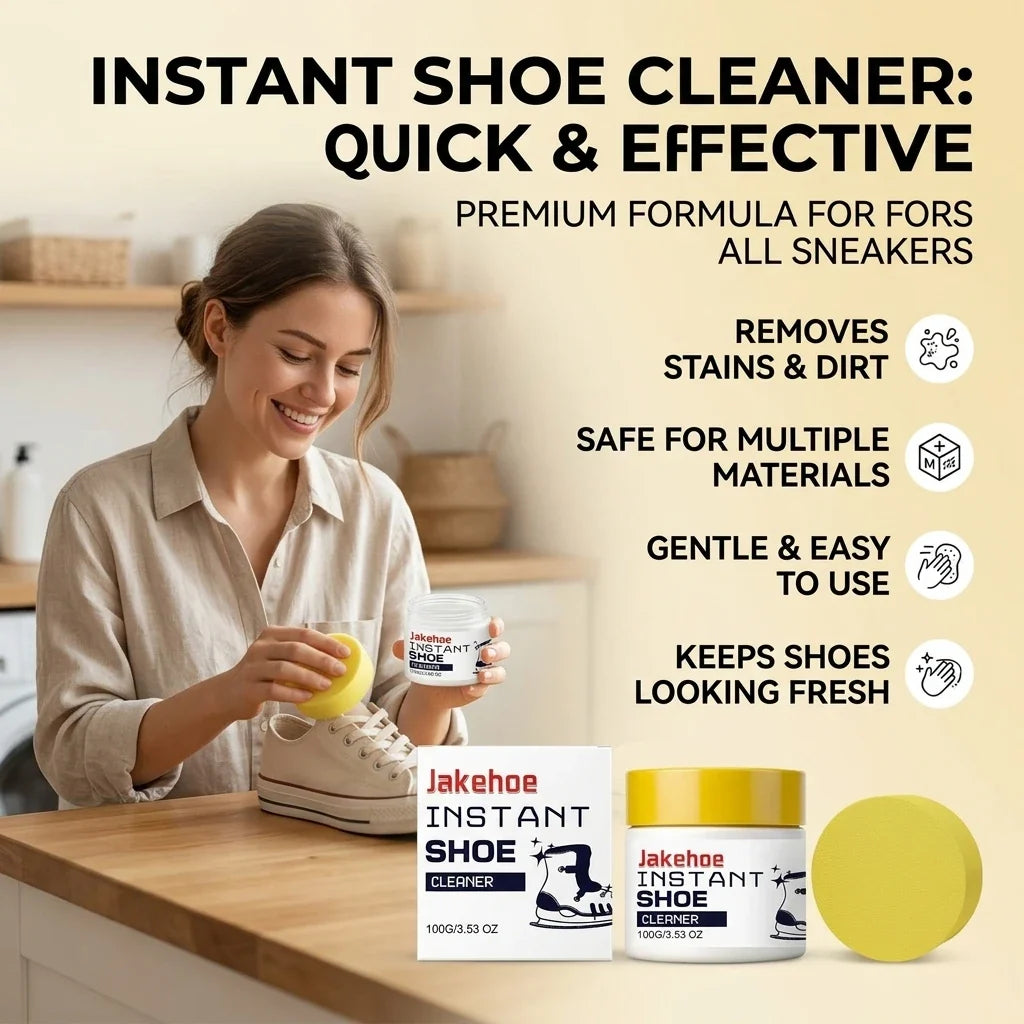 Instant Shoe Cleaning Cream – Remove Stains & Restore Luster Shoe Cleaning Cream Qme