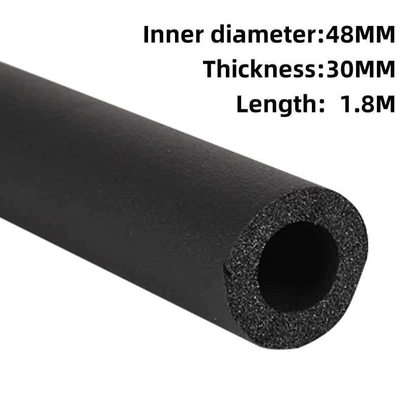1.8m B1 Grade Rubber Insulation Pipe for Solar Water Heaters Pipe Insulation Sleeve Qme 48x30mm