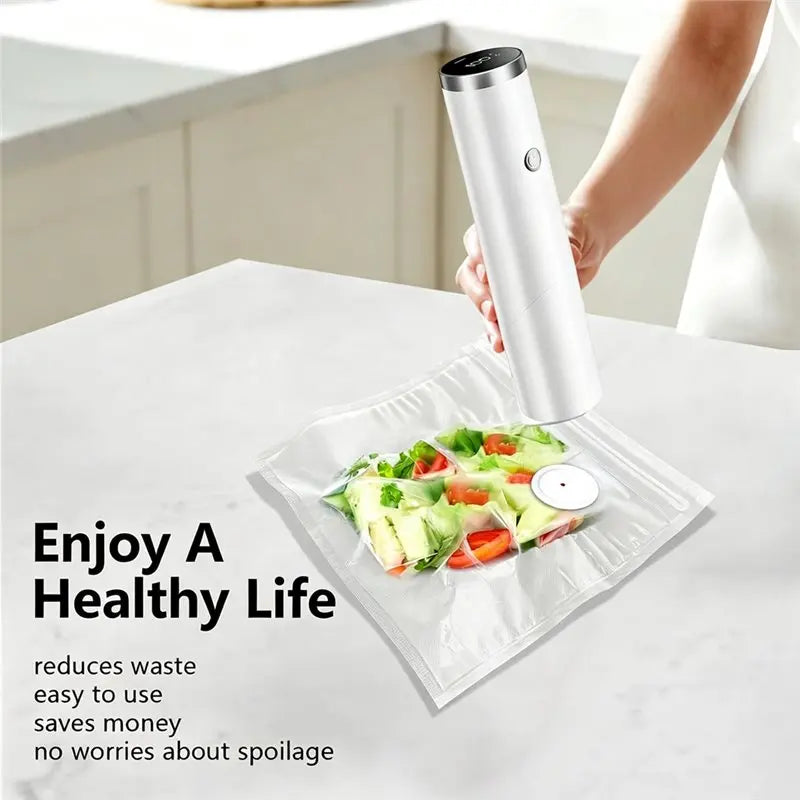 B15C Handheld Vacuum Sealer – Portable USB Rechargeable Food Sealer Vacuum Sealer Machine Qst