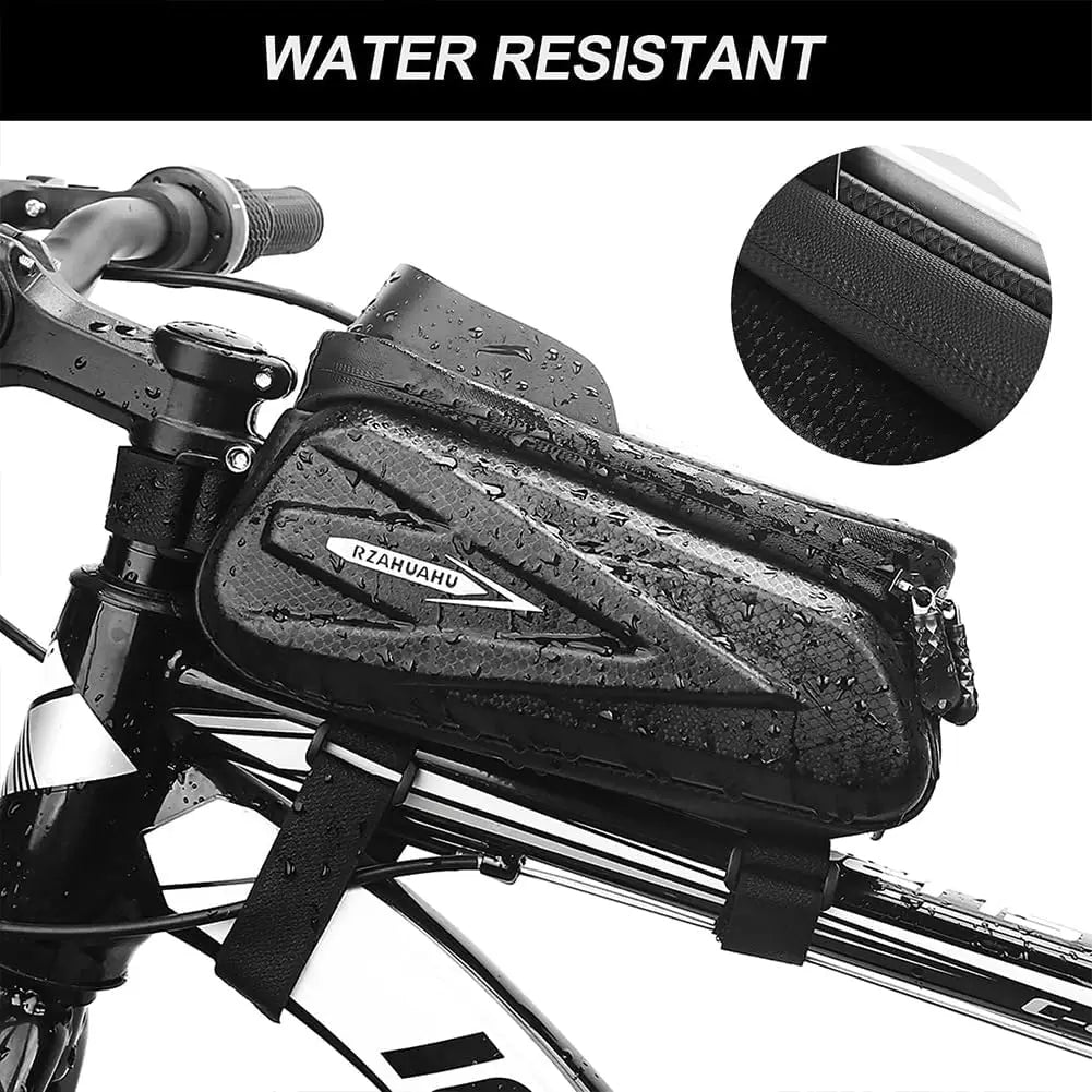Waterproof Bike Frame Bag | Touch Screen Phone Mount Top Tube Bike Frame Bag Qme