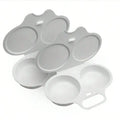 Microwave Egg Boiler Cup | Double-Layer Reusable Non-Electric Microwave Egg Cooker Qme 2pcs