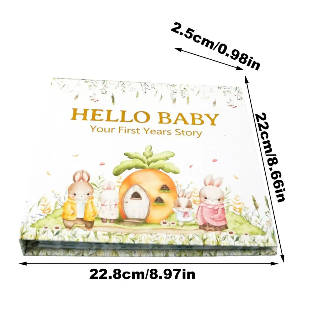 Baby Milestone Book – 5-Year Kids Memory Scrapbook Baby Memory Book Qme