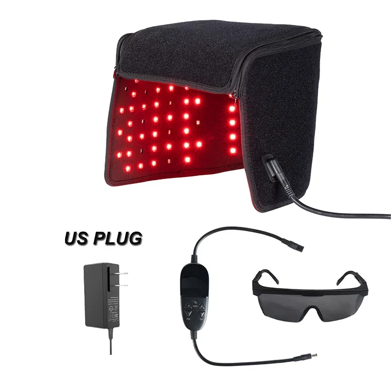 ZONGKUNG LED Hair Growth Cap – 660nm & 850nm Light Therapy LED Hair Growth Cap Qst US Plug No Box