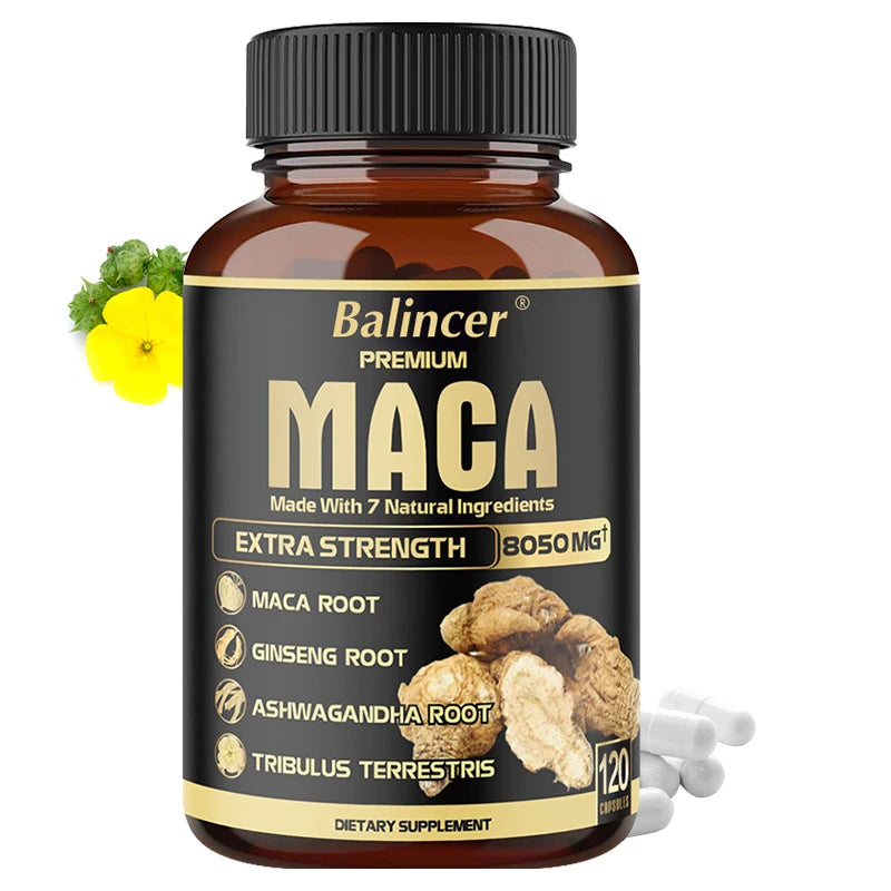 Maca Capsules – Energy, Strength & Vitality Supplement Maca Supplement Qst