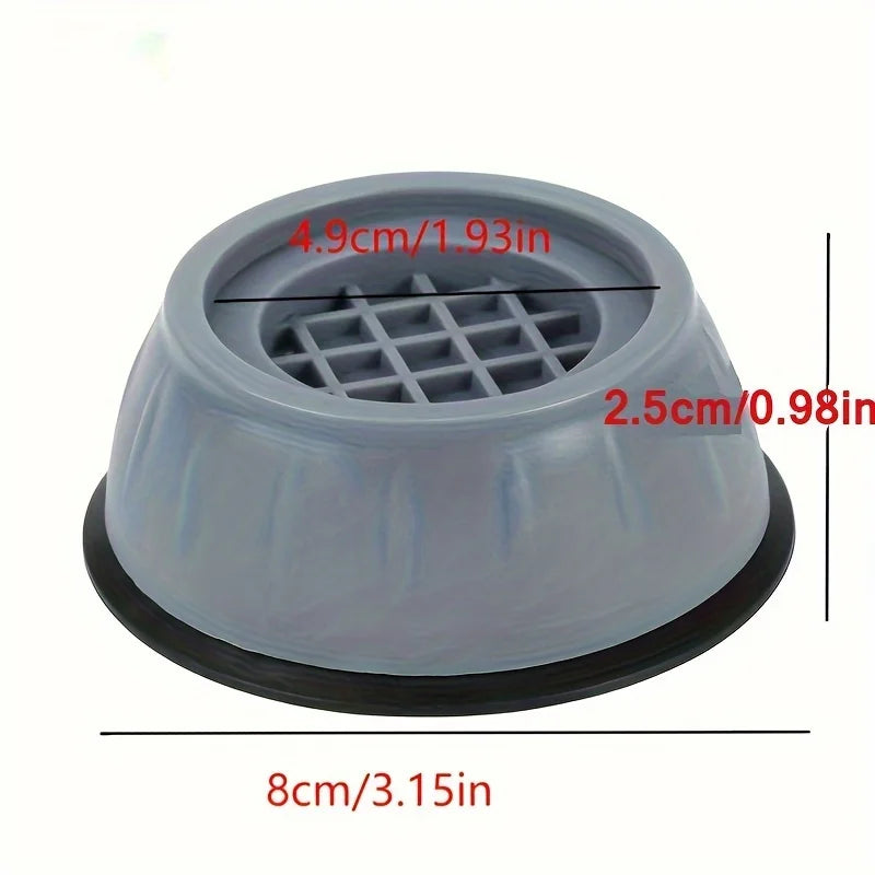 Anti-Vibration Washing Machine Mats 4pcs – Floor Protection Anti-Vibration Mat Qme