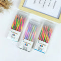 Rainbow Multicolor Gel Pens | Medium Point, 7 Colors, Smooth Writing Multicolor Gel Pens Qme 3 boxs mix colors