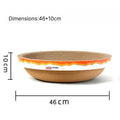 Corrugated Cat Scratching Post with Catnip – 2-in-1 Cat Bed Cat Scratching Post Qme Large bowl shaped