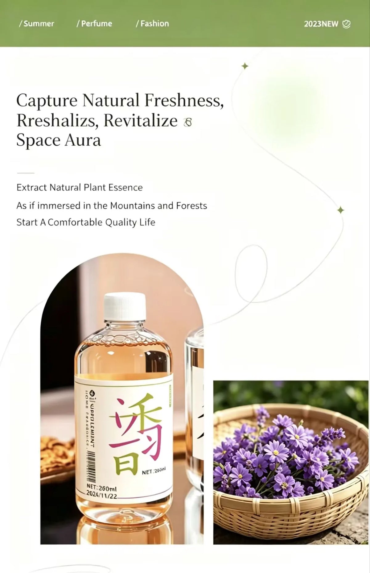 Aromatherapy Humidifier Refill – 12 Natural Scents Lavender Jasmine Aromatherapy Refill Qme