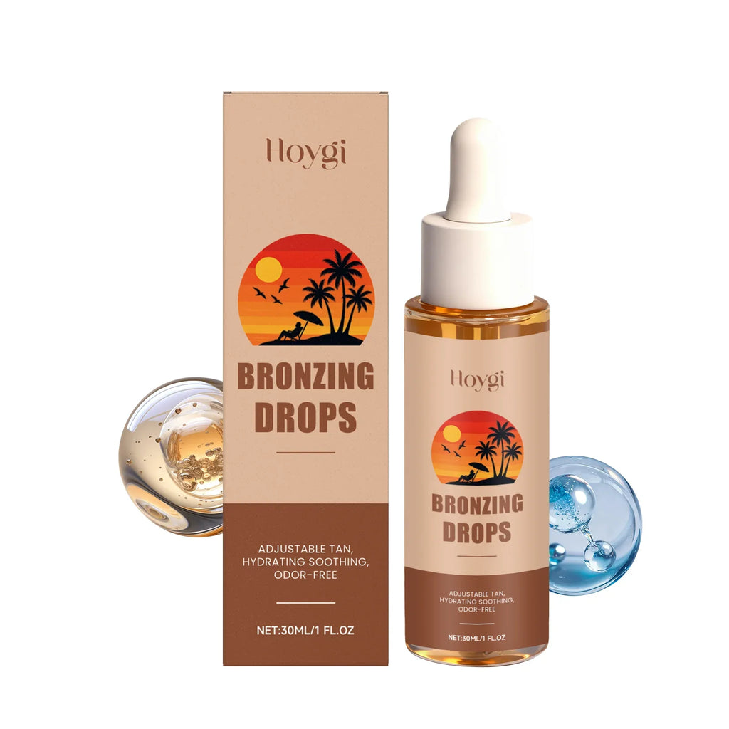 Sunless Tanning Drops – Gradual Bronzing Face Drops by Qme Sunless Tanning Drops Qme 30ml Boxed
