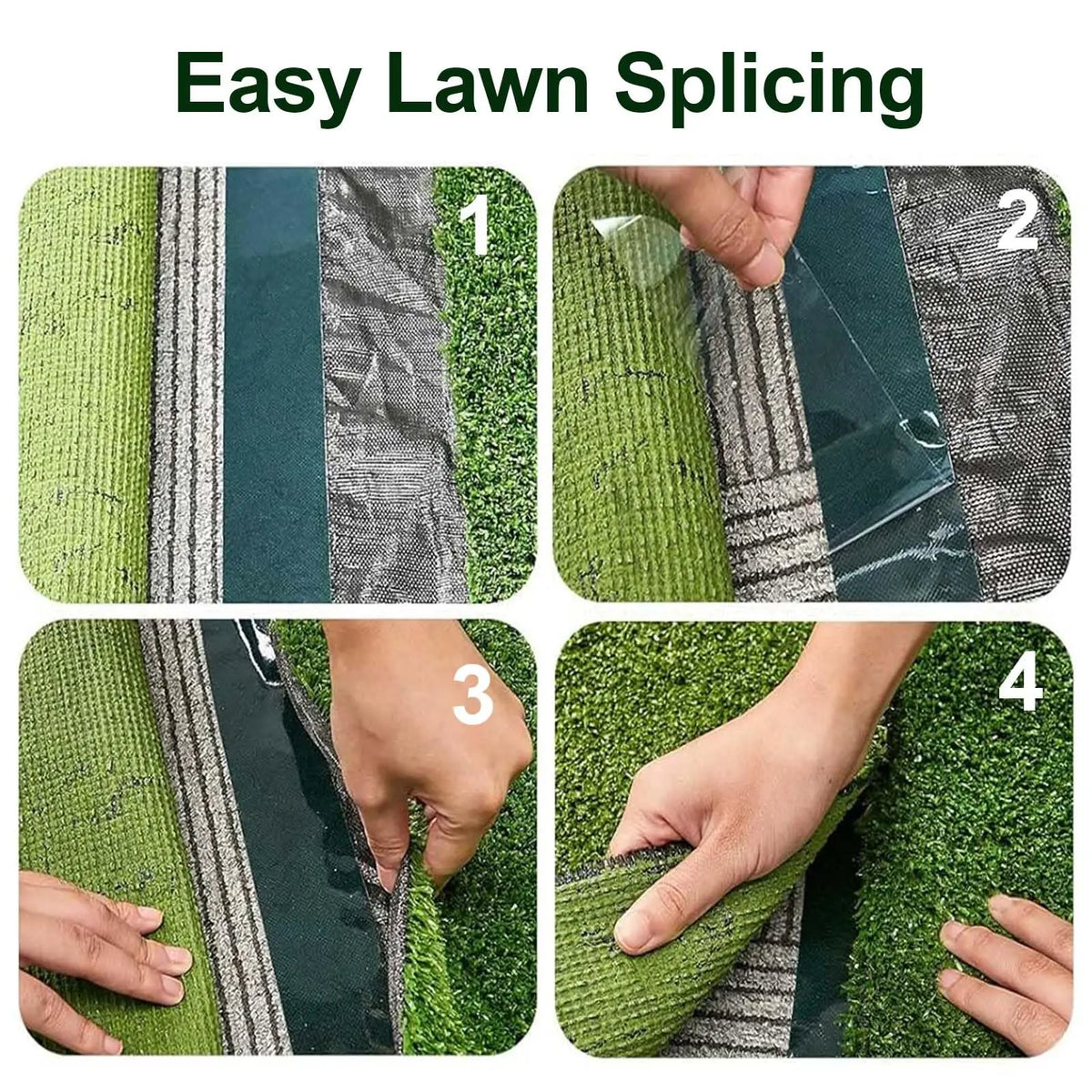 Double-Sided Artificial Turf Seam Tape – Self-Adhesive 5cm×5M Turf Seam Tape Qme