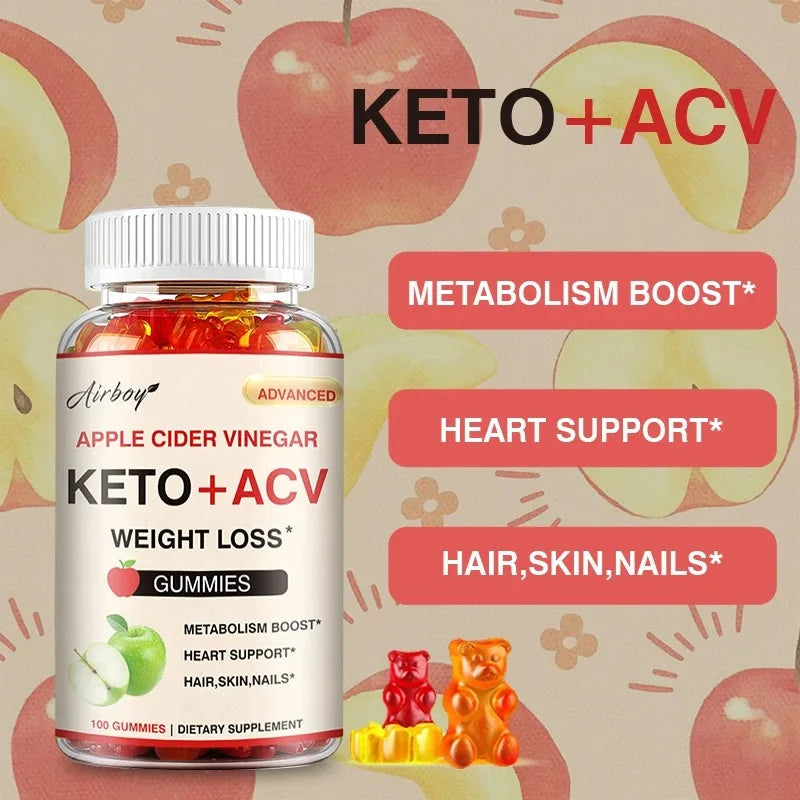 Keto + ACV Gummies – Metabolism, Digestion & Energy Dietary Supplement Gummies Qst