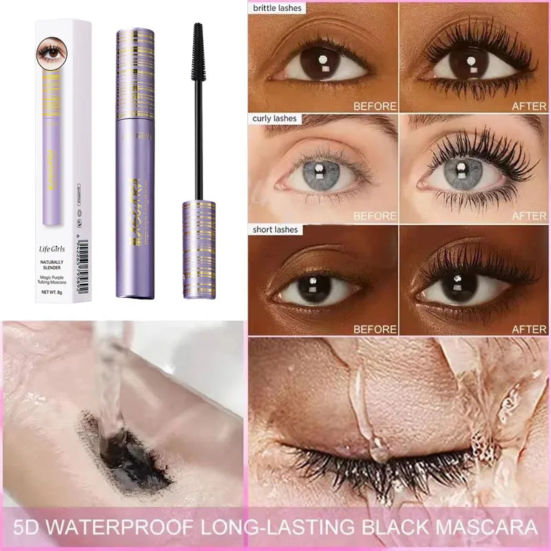 Waterproof Silk Fiber Mascara – Lengthening & Volumizing Silk Fiber Mascara Qme
