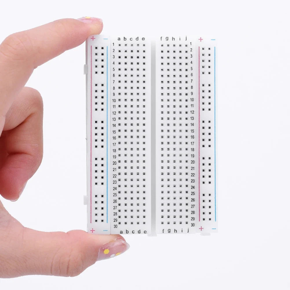 Solderless Mini Breadboard 400 Tie Points – Spliceable PCB Board Solderless Breadboard Qme