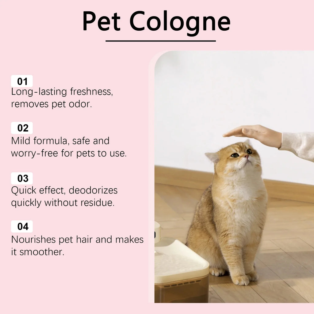 YEGBONG Dog Cologne Spray – Baby Powder Scent & Odor Control Pet Grooming Spray Qst