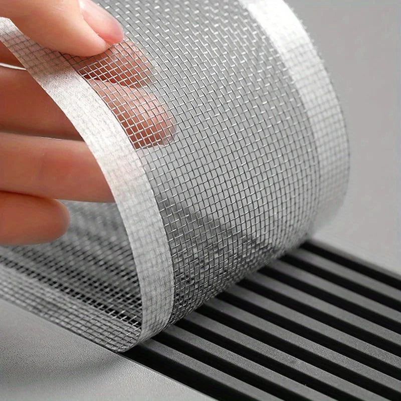 Window Screen Repair Patch – Insect-Resistant Mesh Roll 10cm×10M Screen Repair Patch Qme