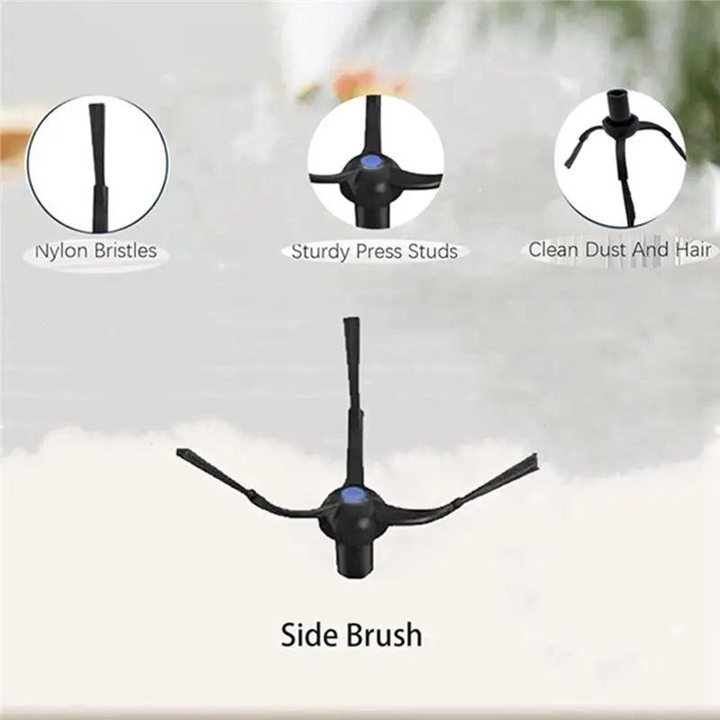 Ecovacs X5 PRO OMNI & X5 OMNI Side Brush Replacements 6-Pack Vacuum Brush Replacement Qst