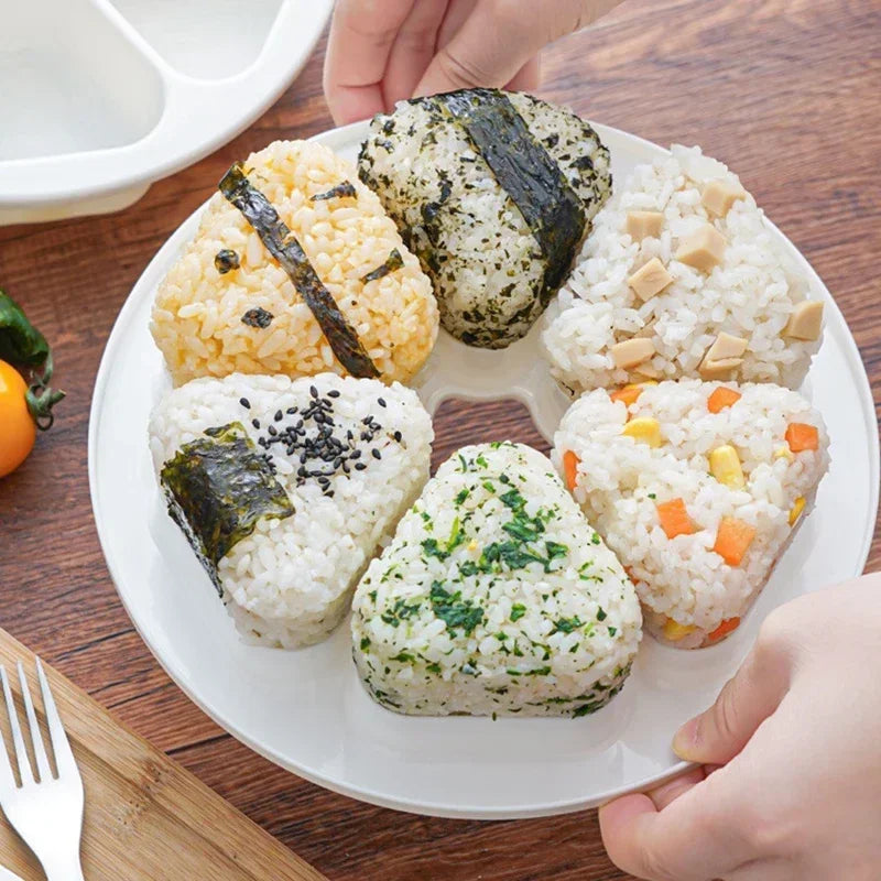 Triangle Onigiri Mould – Japanese Rice Ball Sushi Press Maker Rice Ball Mould Qme