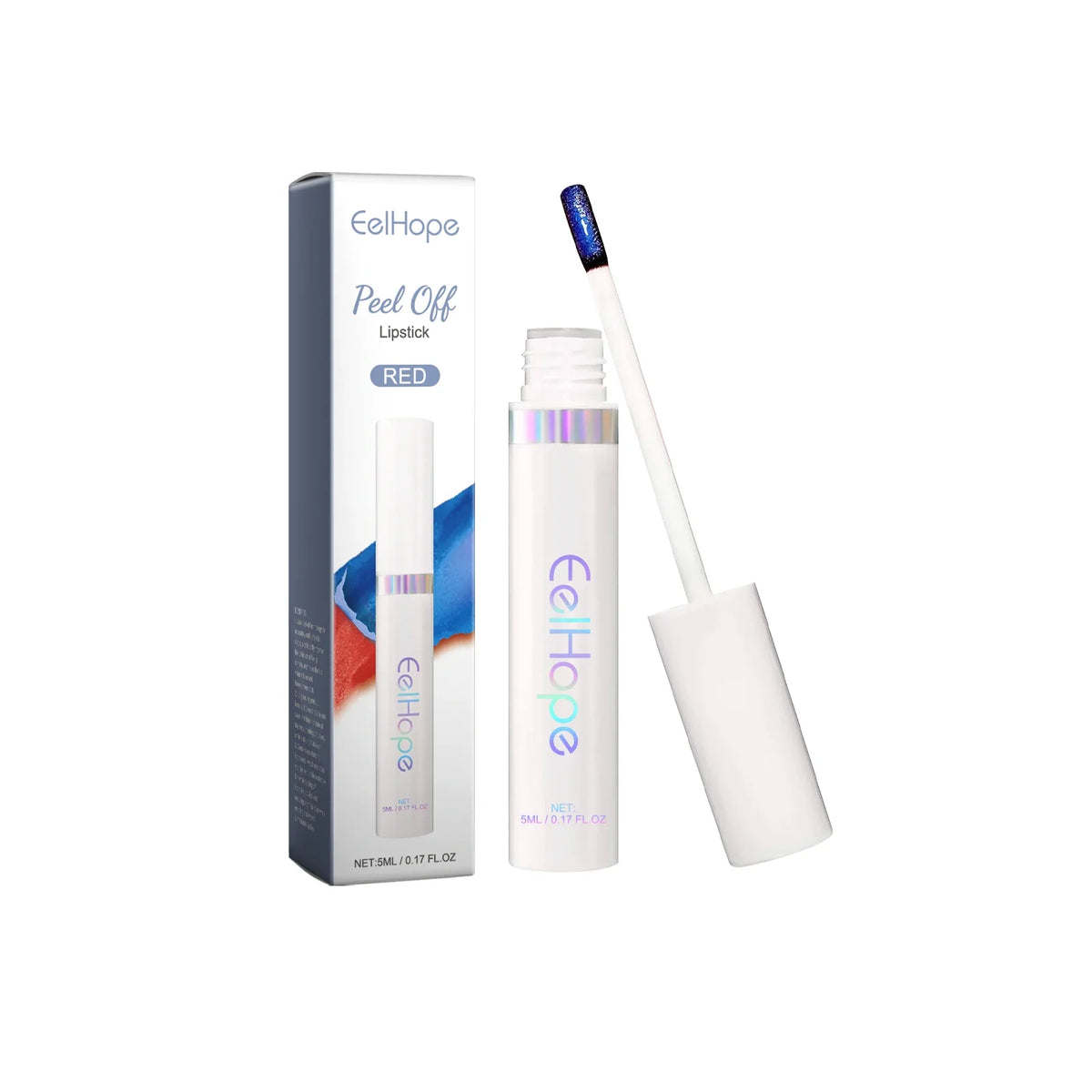 Tearable Lip Tattoo Tint & Gloss – Waterproof Long-Lasting Color Peel-Off Lip Tint Qme Red