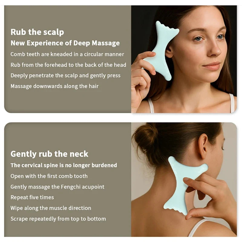 Ceramic Gua Sha Massage Board | Antistatic Scraping Tool Gua Sha Massage Board Qme
