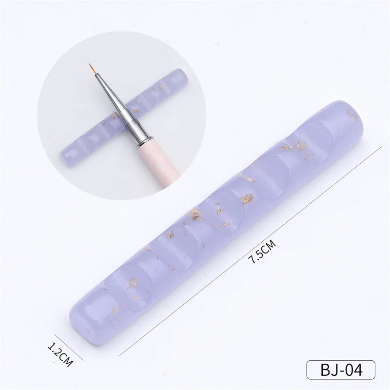 5-Grid Nail Brush Holder Stand – Salon Pen & Tool Organizer Nail Brush Holder Qme
