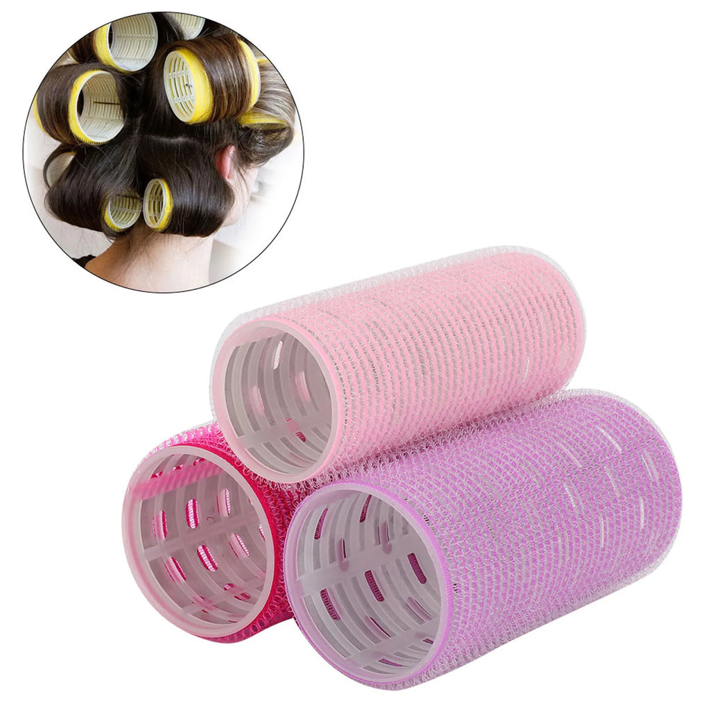 Self-Adhesive Hair Rollers | Portable Grip Styling Curlers Hair Styling Rollers Qme