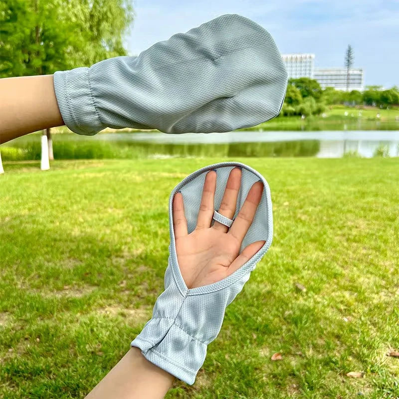 Women's UPF 50+ Open-Finger Sun Protection Driving Gloves Sun Protection Gloves Qst A2