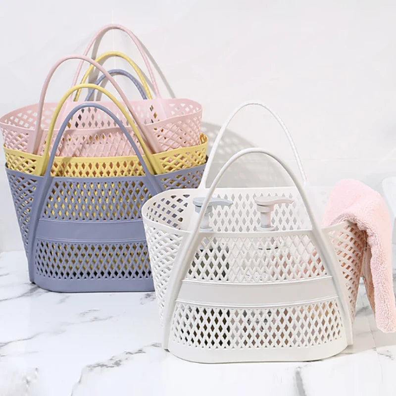 Plastic Drainage Wash Basket | Categorized Home Storage Hamper Storage Basket Qme