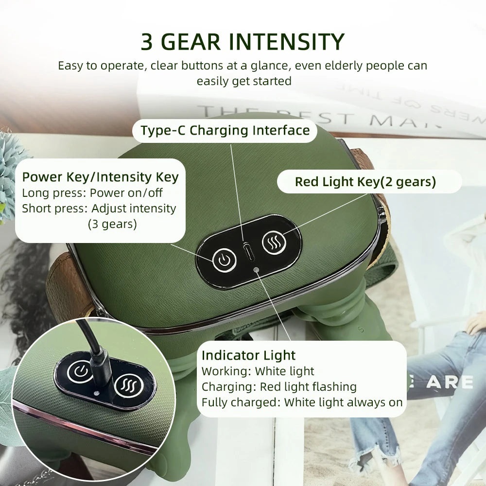 Wireless 4D Neck & Shoulder Massager – Kneading Shawl Neck Shoulder Massager Qst
