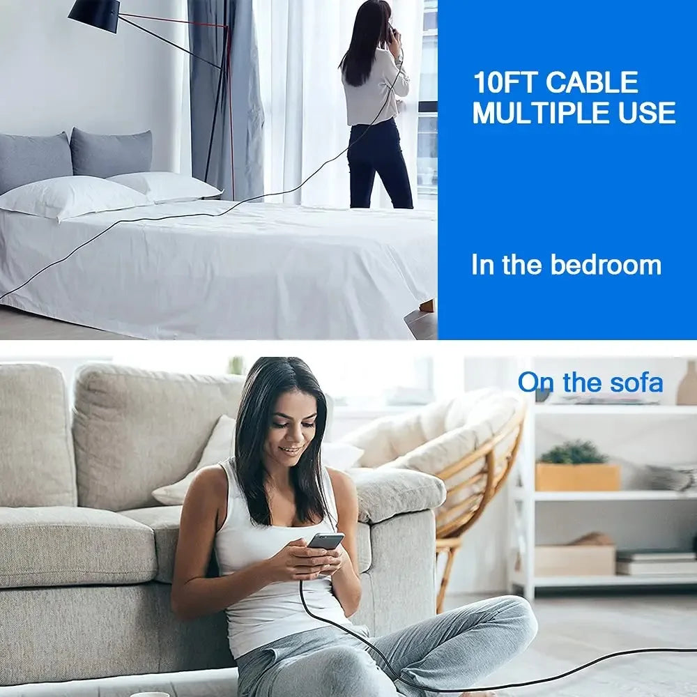 USB-A to USB-C Cable 10Gbps 60W Fast Charge | USB 3.2 Gen 2 USB Data Cable Qme