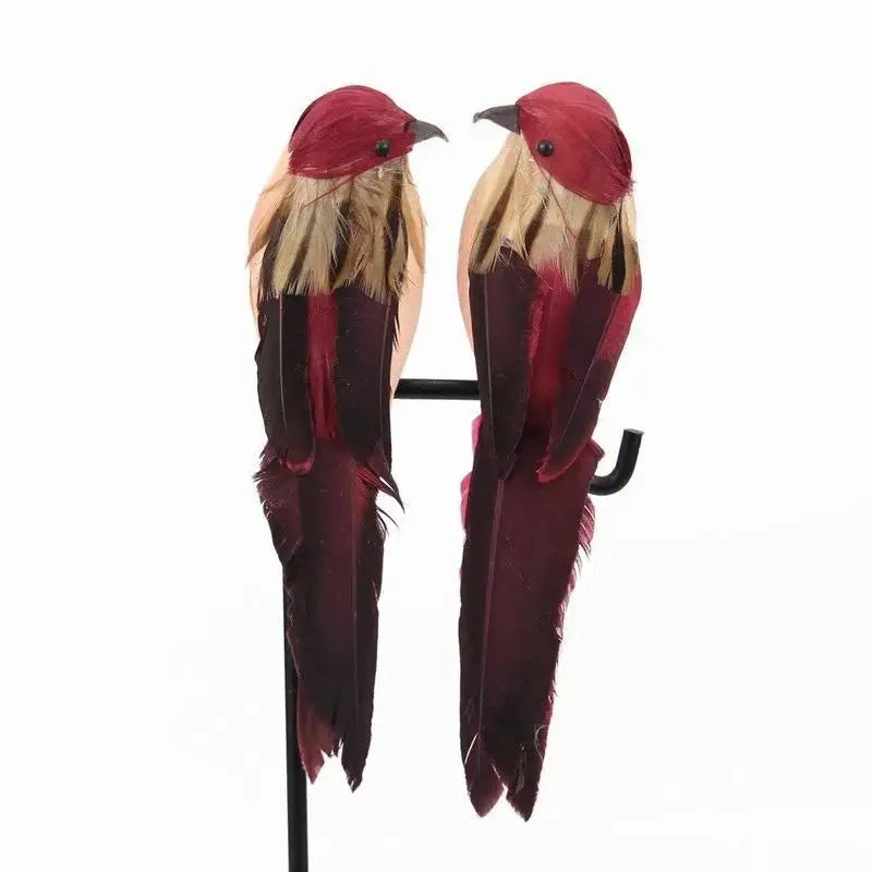 Foam Feather Artificial Parrot Bird Model – Home & Garden Decor Decorative Bird Figurine Qme