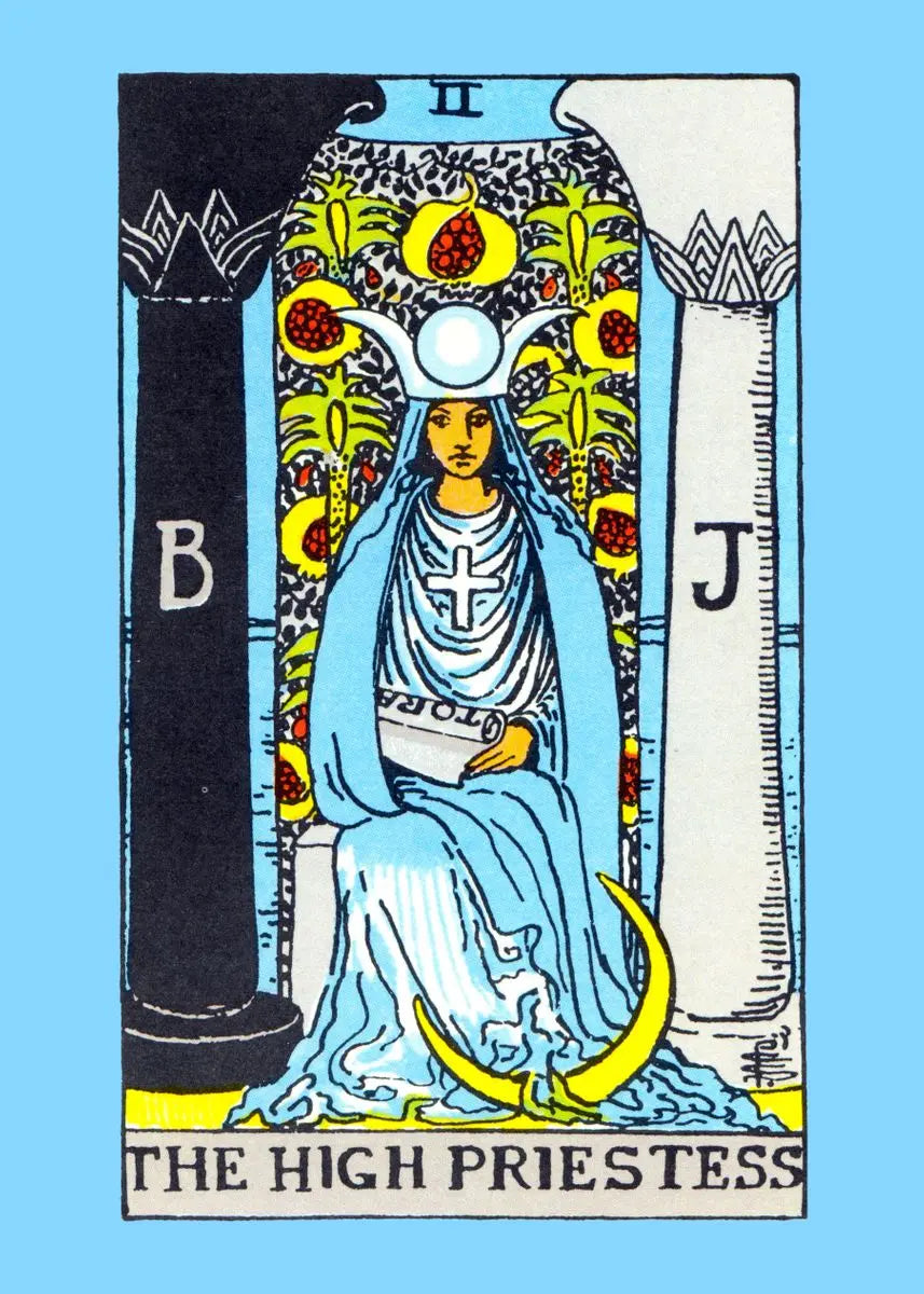 Tarot Card Canvas Wall Art – Witchy Occult Illustration Poster Canvas Wall Art Qst F 50x70cm Unframed
